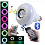 Lampada de Cores com Caixa de Som Bluetooth
