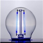 Lampada Filamento Colorido E27 Mini Bulbo 2w Azul Led Stella Sth6340/az
