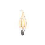 Lampada Filamento Vela Chama Led 127v 2w 2400k Vintage Stella Sth6331/24