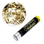 Lança Confetes Chuva Papel Metalizado Ouro 30cm Silverfestas