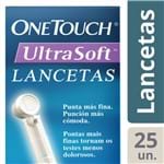 Lancetas One Touch Ultra Soft com 25 Unidades