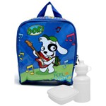 Lancheira Escolar Térmica Infantil Azul Cachorro Doki Discovery Kids - Luxcel
