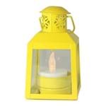 Lanterna Decorativa Vanice Candeeiro Amarelo Avalon