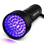 Lanterna Ecolight Uv Preta, 51 Led Onda 395nm Ultravioleta Bivolt