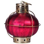 Lanterna Indiana Burgandi Onion - 20cm X 18cm X 18cm - Trevisan Concept