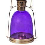 Lanterna Indiana Dome Purple em Metal - 24x16 Cm