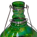 Lanterna Indiana Genie Green em Metal - 21x7 Cm