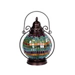 Lanterna Marroquina Decorativa Indiana Mosaico
