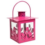 Lanterna Marroquina Rosa Pink Floral