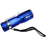 Lanterna Tática Policial Led Cree Pilhas 10cm Ds-1716 Azul