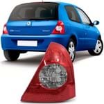 Lanterna Traseira Renault Clio 2003 a 2011 - Bicolor - Lado Direito