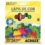 Lapis Cor Acrilex Kit 6 Embalagens C/24 Cores