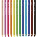Lapis de Cor Jumbao Mega Soft Color 12cores Triang Summit Pct.c/06