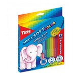 Lápis de Cor Tris Mega Soft Color Jumbo 012 Cores 682341