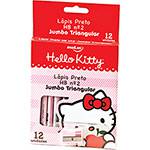 Lápis Preto Molin Jumbo Hello Kitty - 12 Unidades + Apontador