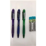 Lapiseira Pentel Twist Erase Gt 0.7 Mm com 3 Verde Roxa e Azul + 3 Tb Grafite 0.7