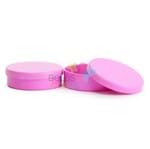 Latinhas de Plástico Mint To Be 5,5x1,5 Cm Pink - Kit com 50 Unidades