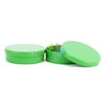 Latinhas de Plástico Mint To Be 5,5x1,5 Cm Verde Bandeira - Kit com 50 Unidades