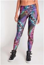 Legging STS Trilobal - Abstract Roxo Legging StS Trilobal - Abstract Roxo