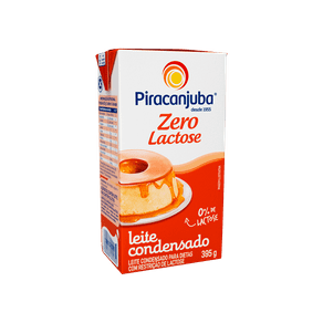 Leite Condensado Piracanjuba Zero Lactose 395g (Tetra Pak)