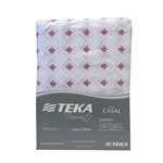 Lencol C/Elastico 100% Diamante Casal 138X188 Teka - Rosa/Pink