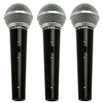 Leson - Kit com 3 Microfones Vocais Ls50 K3