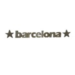 Letra Decorativa Concreto Nome Cidade Barcelona Estrela