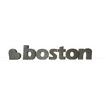 Letra Decorativa Concreto Nome Cidade Boston Coração