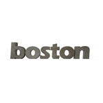 Letra Decorativa Concreto Nome Cidade Boston