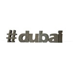Letra Decorativa Concreto Nome Cidade Dubai Hashtag