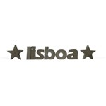 Letra Decorativa Concreto Nome Cidade Lisboa Estrela