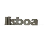Letra Decorativa Concreto Nome Cidade Lisboa