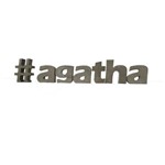 Letra Decorativa Concreto Nome Palavra Agatha Hashtag