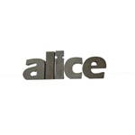 Letra Decorativa Concreto Nome Palavra Alice
