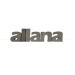Letra Decorativa Concreto Nome Palavra Allana