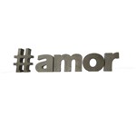 Letra Decorativa Concreto Nome Palavra Amor Hashtag