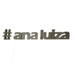 Letra Decorativa Concreto Nome Palavra Ana Luiza Hashtag