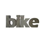 Letra Decorativa Concreto Nome Palavra Bike
