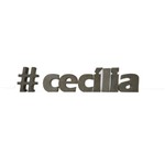 Letra Decorativa Concreto Nome Palavra Cecília Hashtag