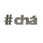 Letra Decorativa Concreto Nome Palavra Chá Hashtag