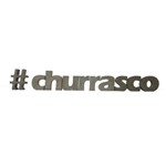 Letra Decorativa Concreto Nome Palavra Churrasco Hashtag