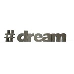 Letra Decorativa Concreto Nome Palavra Dream Hashtag