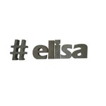 Letra Decorativa Concreto Nome Palavra Elisa Hashtag
