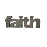 Letra Decorativa Concreto Nome Palavra Faith