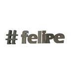 Letra Decorativa Concreto Nome Palavra Felipe Hashtag