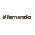 Letra Decorativa Concreto Nome Palavra Fernando Hashtag