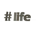 Letra Decorativa Concreto Nome Palavra Life Hashtag