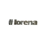 Letra Decorativa Concreto Nome Palavra Lorena Hashtag