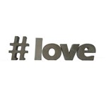 Letra Decorativa Concreto Nome Palavra Love Hashtag