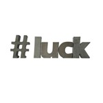 Letra Decorativa Concreto Nome Palavra Luck Hashtag